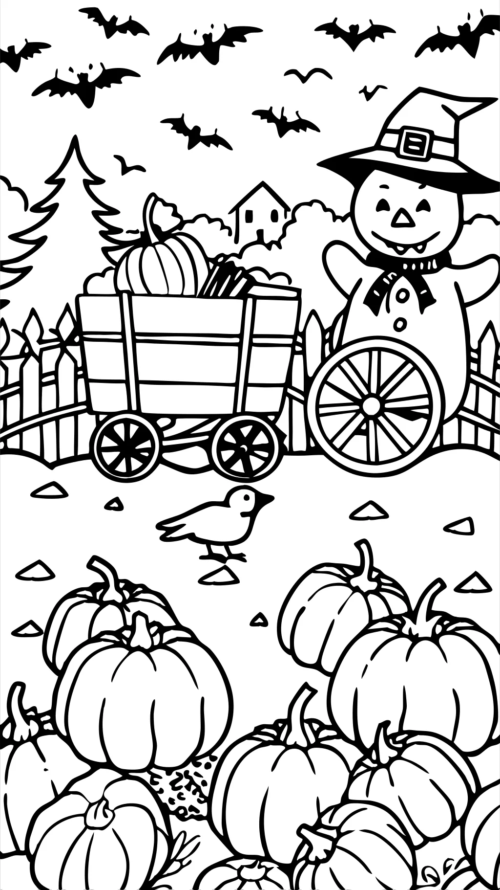 pumpkin patch coloring pages